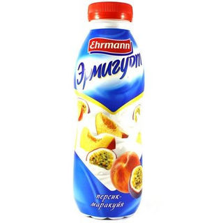 Йогурт питьевой Эрмигурт персик-маракуйя 1,2% 420г